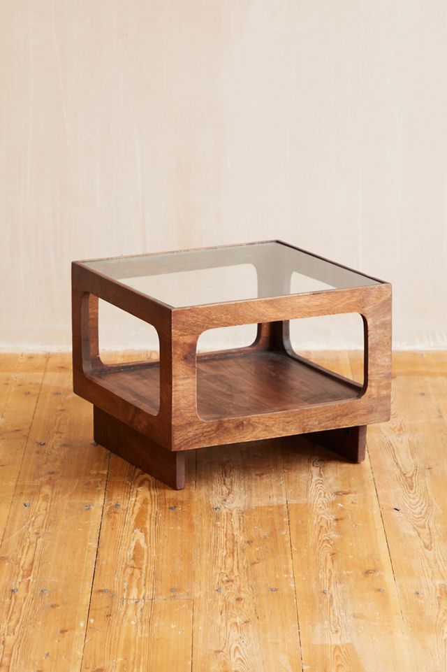 Cynthia Glass Top Square Coffee Table #2