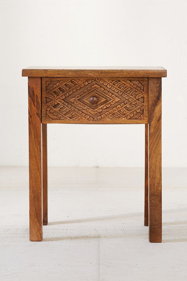 Amira Carved Side Table  #1