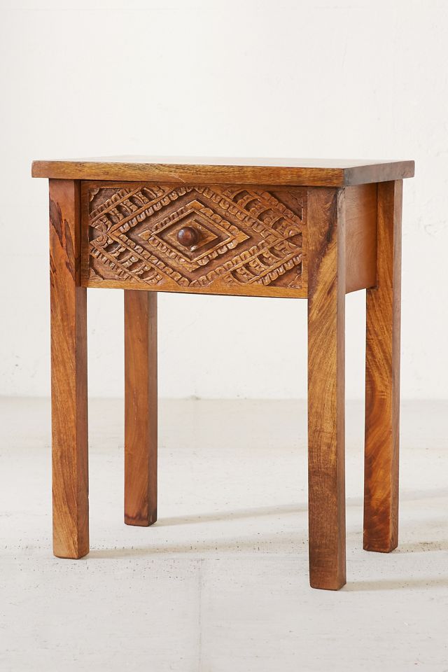 Amira Carved Side Table  #2