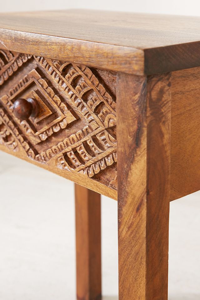 Amira Carved Side Table  #3