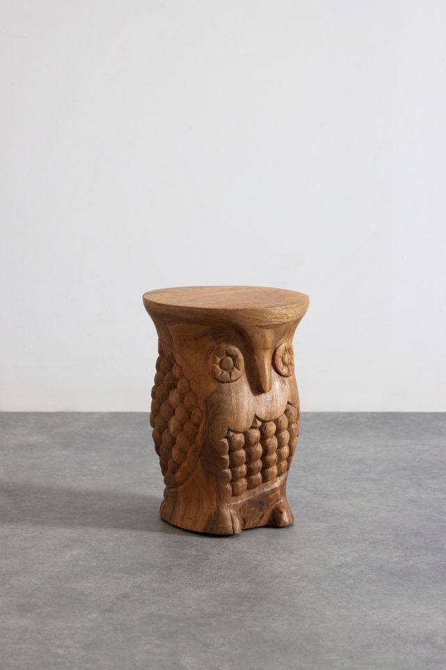 Carved Owl Table | Urban Outfitters UK