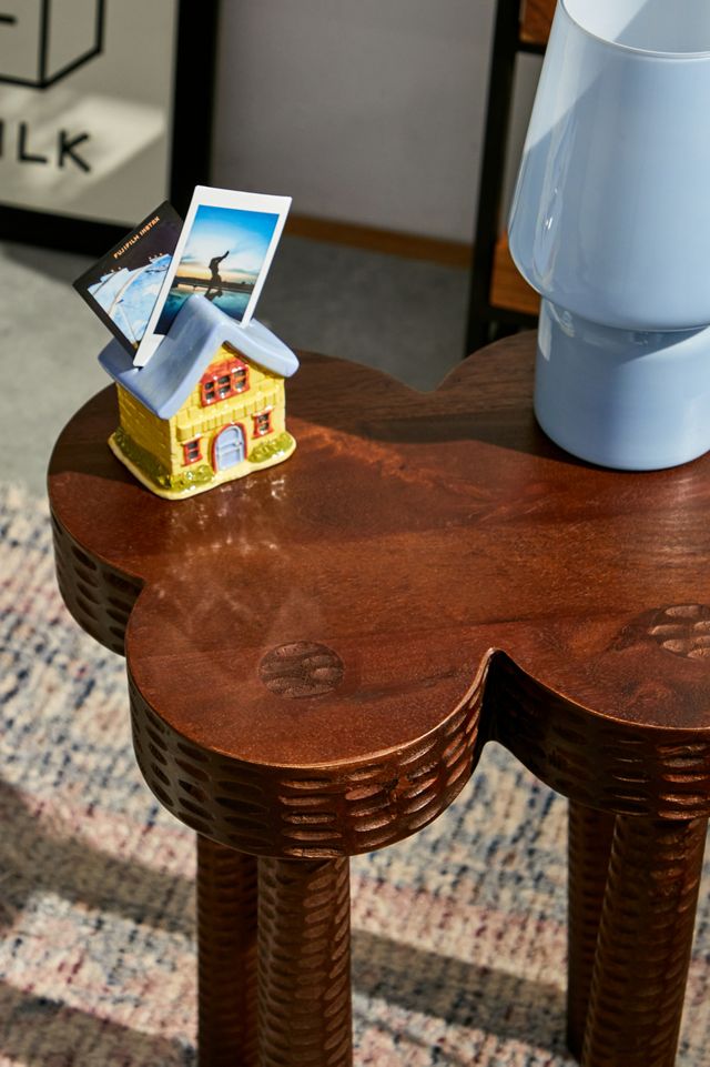 Butterfly Carved Side Table #1