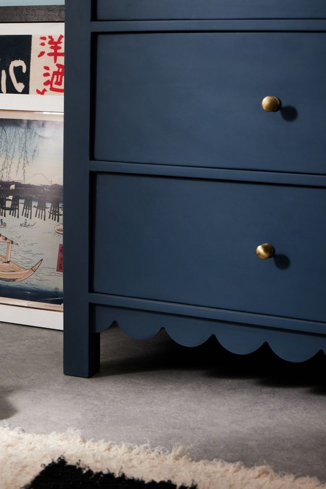Navy Primrose 3-Drawer Dresser #2