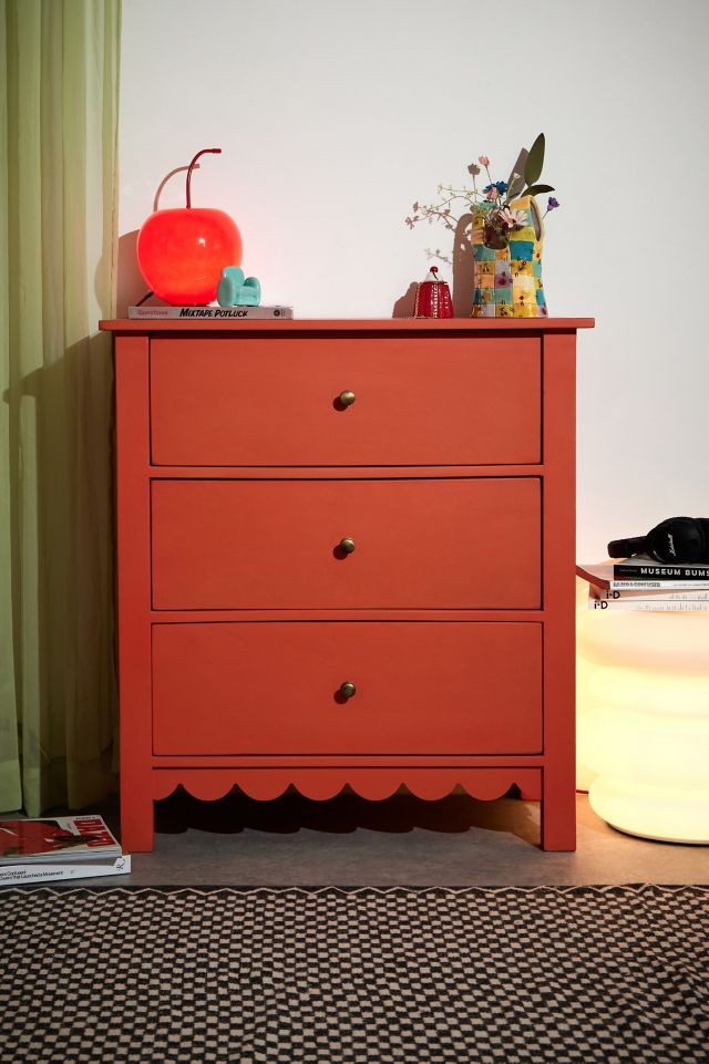 Orange Primrose 3 Drawer Dresser Urban Outfitters UK