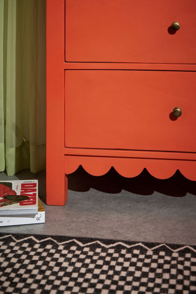 Orange Primrose 3-Drawer Dresser #2