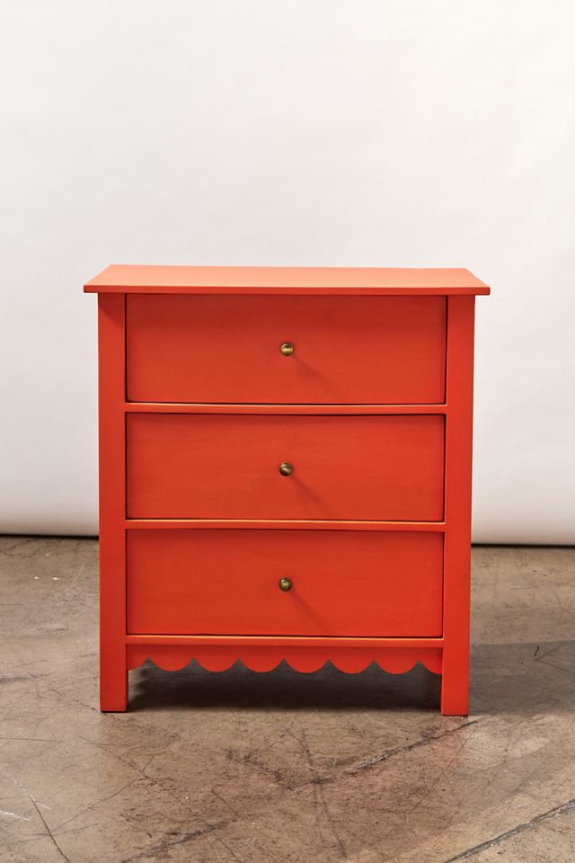 Orange Primrose 3-Drawer Dresser #4