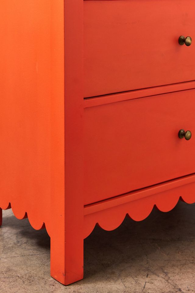 Orange Primrose 3-Drawer Dresser #6