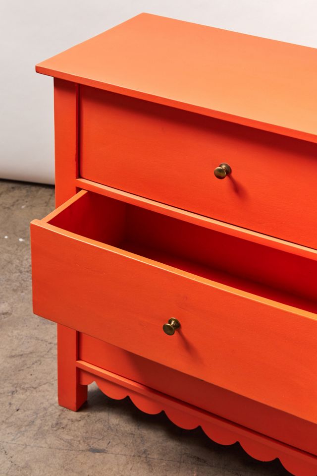 Orange Primrose 3-Drawer Dresser #7