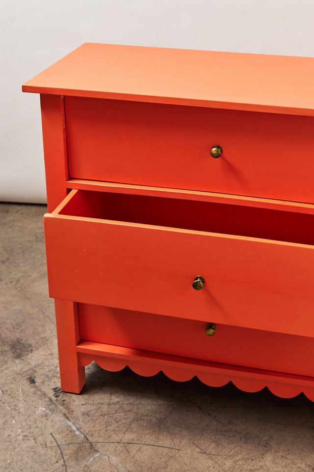 open lace back dress Poppy Orange. Good Bones Furniture Paint. – Good Bones Paint