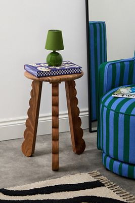 Scalloped Side Table
