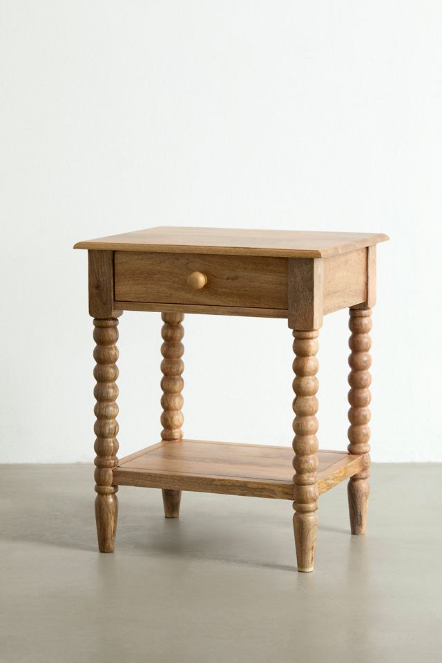 Neutral Spindle Nightstand #2