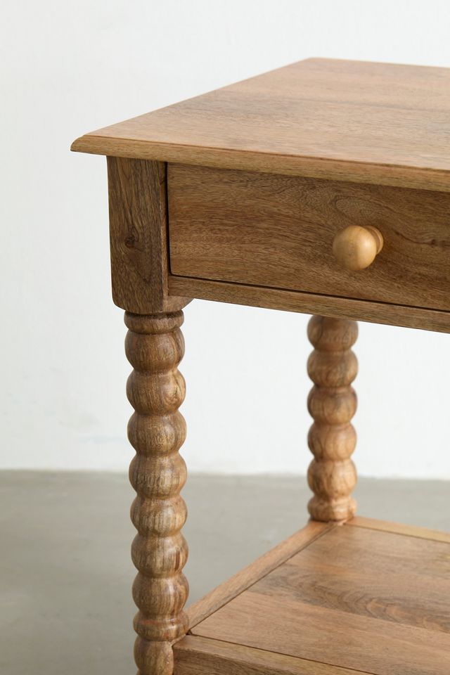 Neutral Spindle Nightstand #3