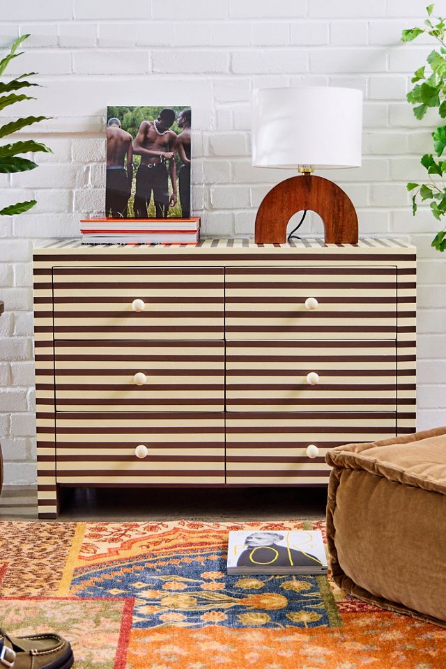 Austin Hand-Painted 6-Drawer Dresser #1