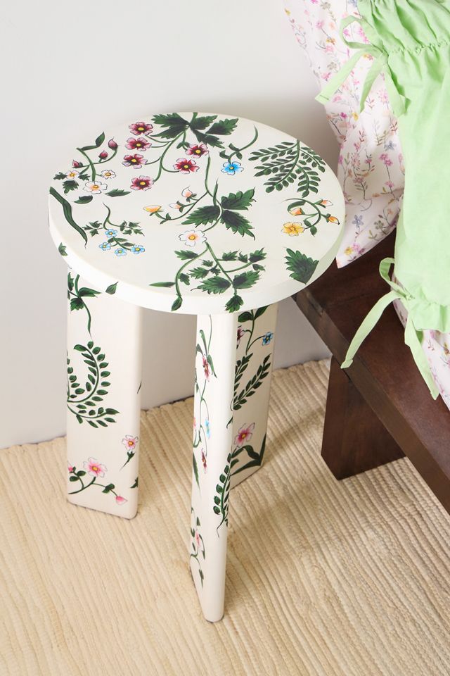 Mesa Auxiliar Floral Vintage #1
