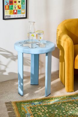 Wavy Glass Side Table