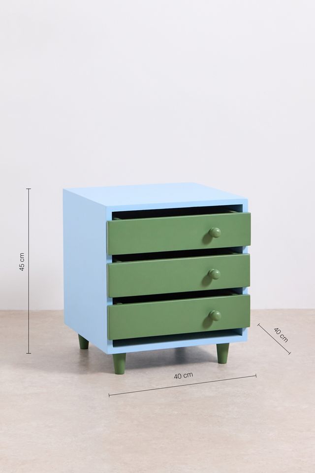 Blue & Sage Locker Nightstand #5