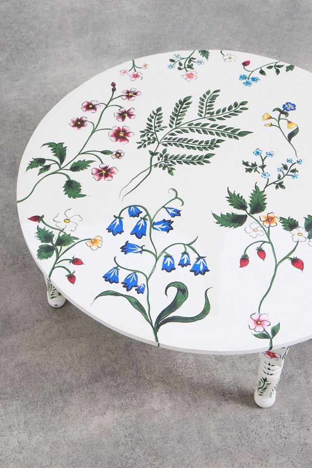 Vintage Floral Coffee Table  #4