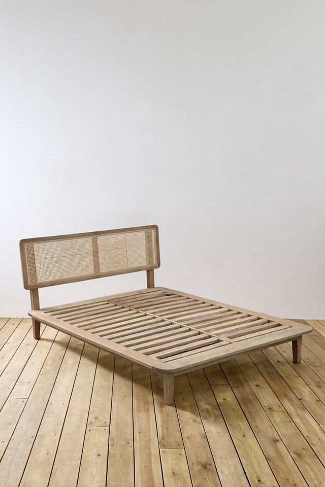 Marte Wooden Rattan Bed Frame #1