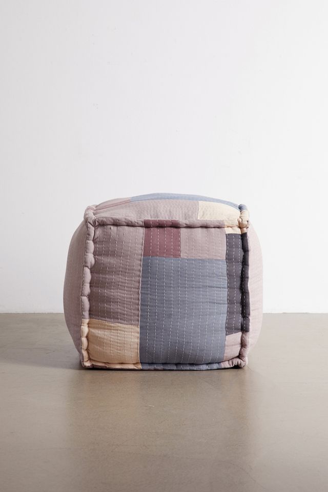 Patchwork Square Floor Pouf #1