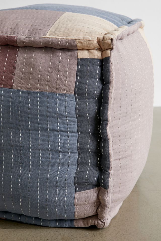 Patchwork Square Floor Pouf #4