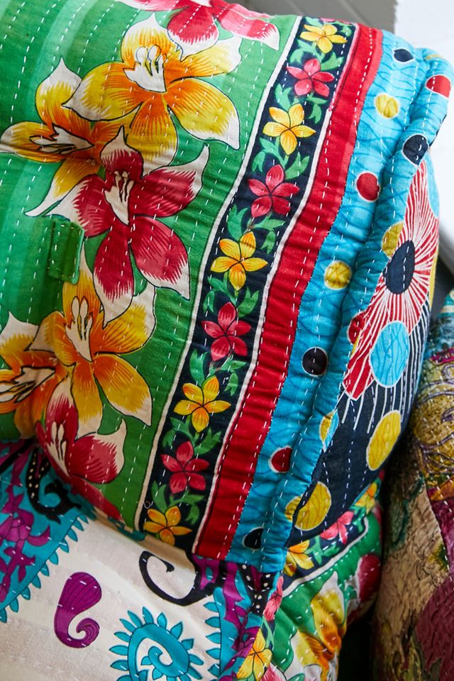 Urban Renewal One-Of-A-Kind Kantha Reema Floor Sofa  #4