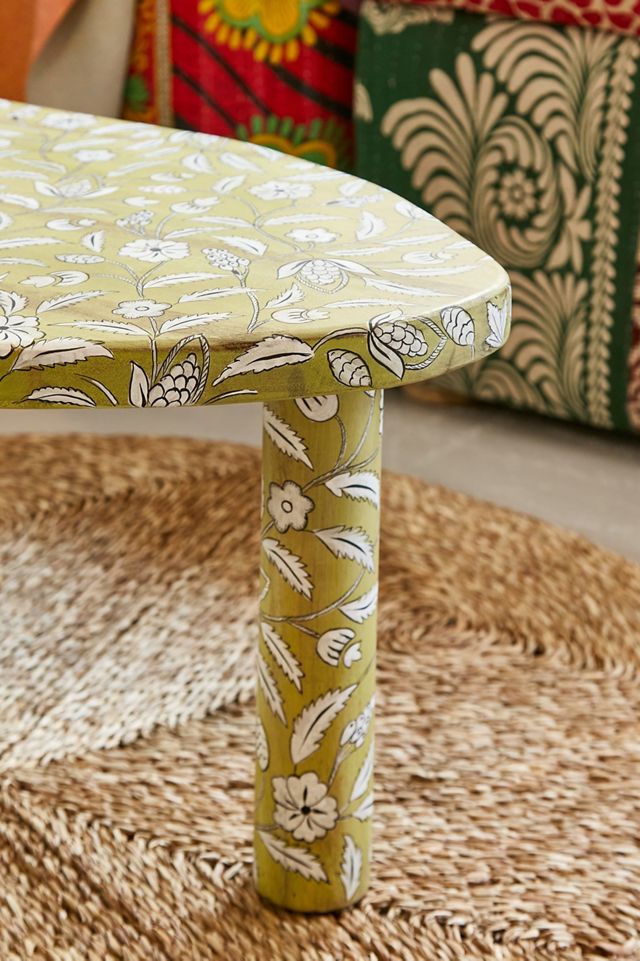 Green Painted Coffee Table  #1