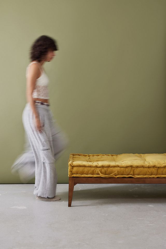 Rohini Mustard Velvet Daybed Cushion #1