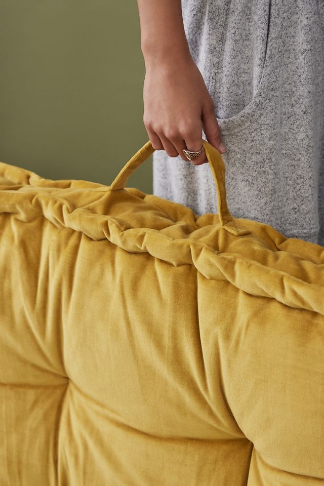 Rohini Mustard Velvet Daybed Cushion #3