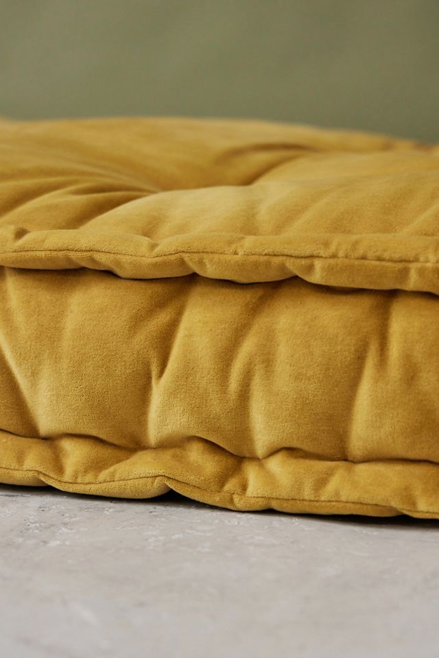Rohini Mustard Velvet Daybed Cushion #6