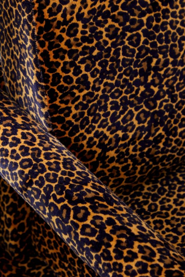 Everly Leopard Print Velvet Chair #2
