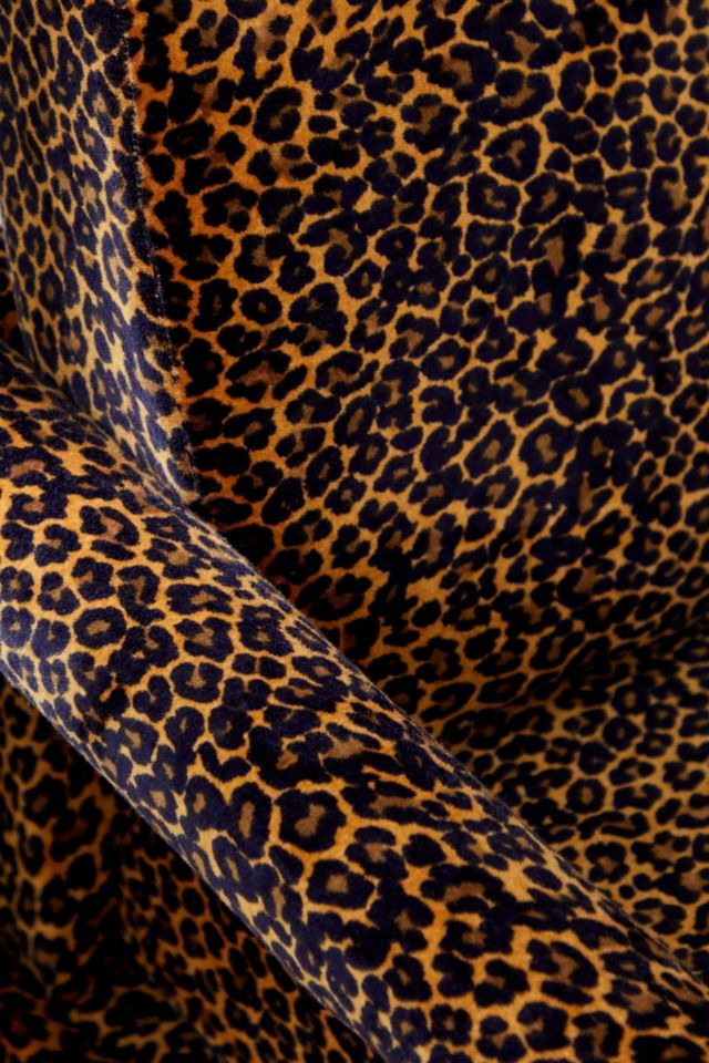 Everly Leopard Print Velvet Chair | Urban Outfitters UK