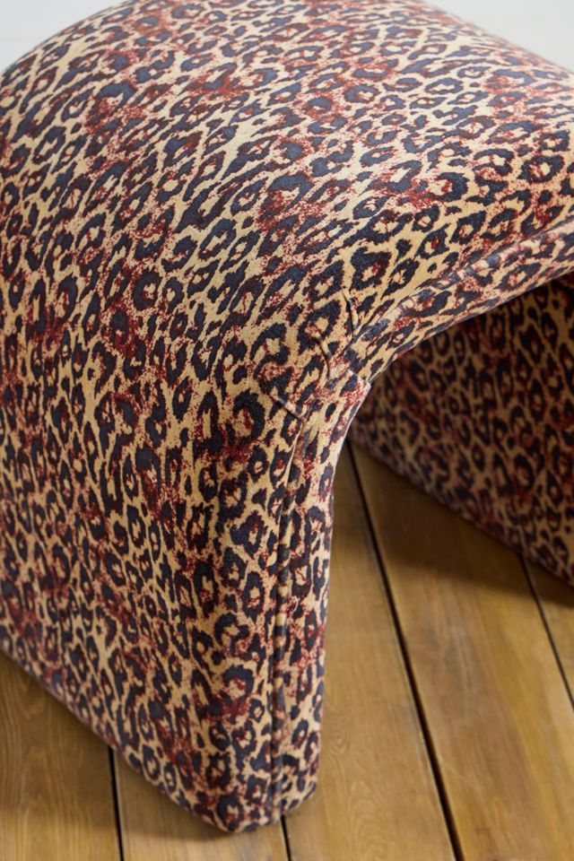 Juliette Leopard Velvet Stool #5