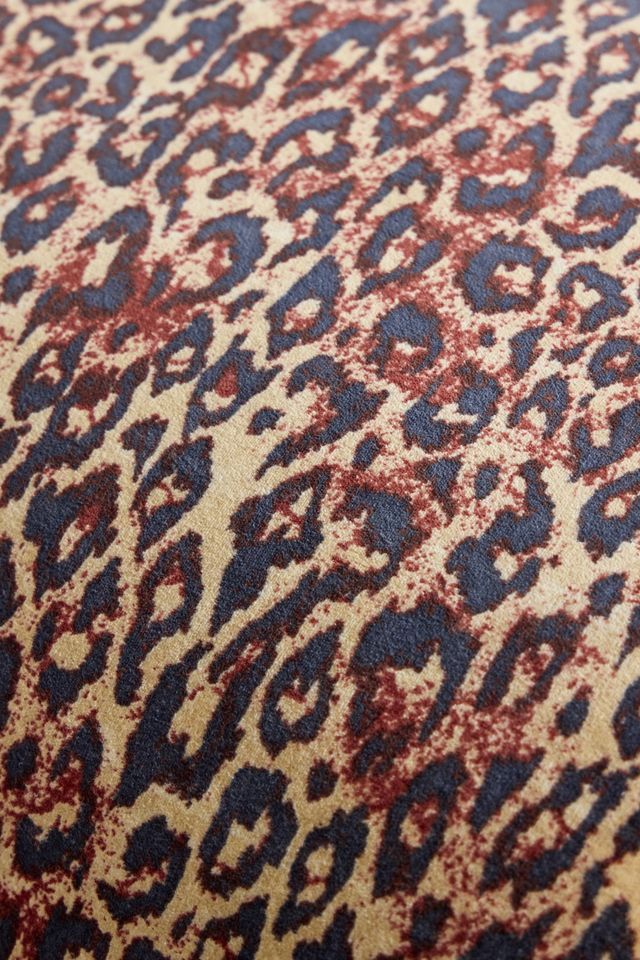 Juliette Leopard Velvet Stool #6