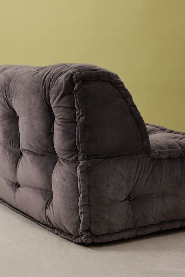 Reema Ink Velvet Two-Seater Floor Cushion #3