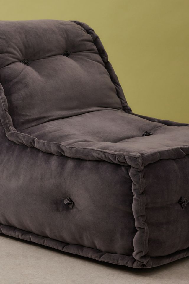 Reema Ink Velvet One-Seater Floor Cushion #4