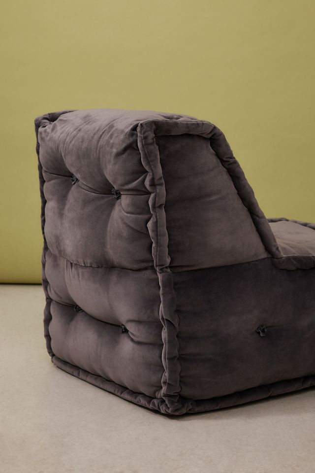 Reema Ink Velvet One-Seater Floor Cushion #5