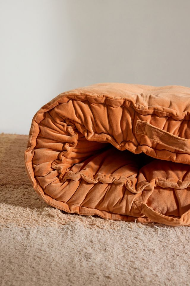 Rohini Orange Velvet Daybed Cushion #2