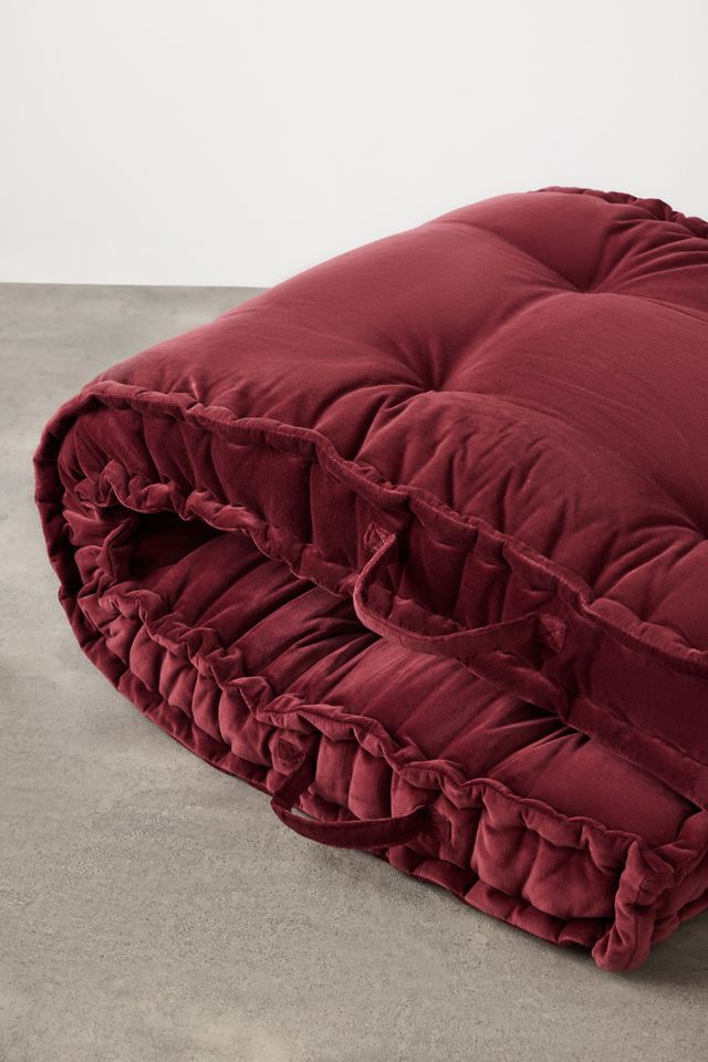 Rohini Cabernet Velvet Daybed Cushion #3