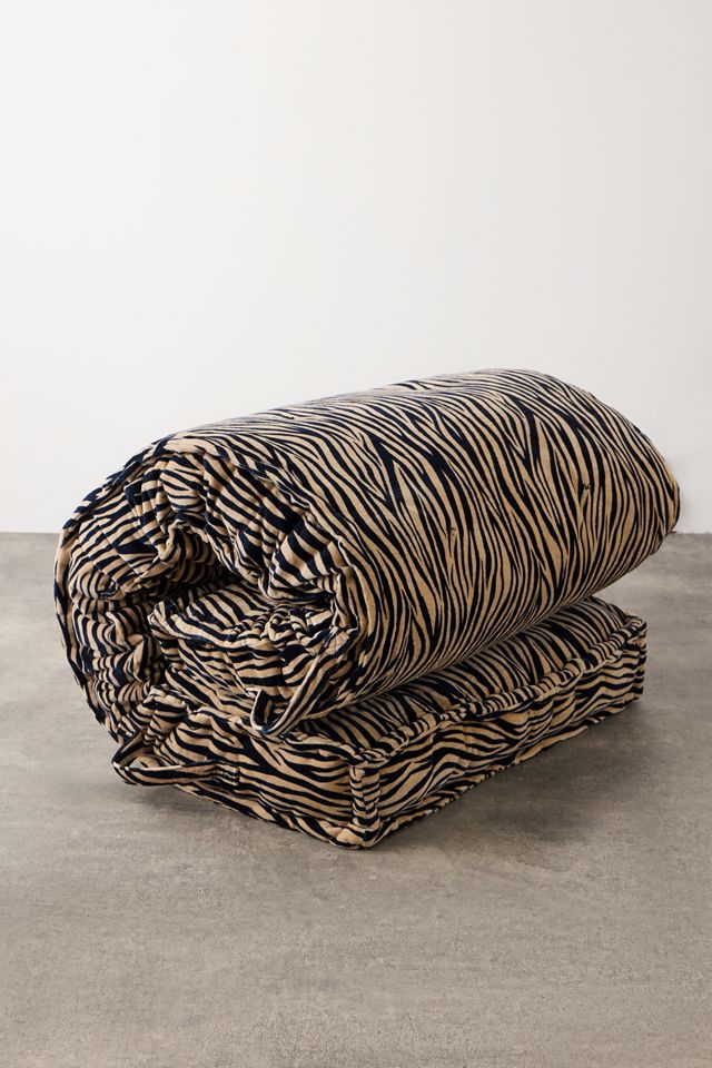 Rohini Zebra Velvet Daybed Cushion #2