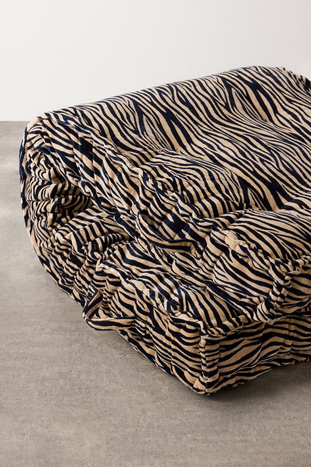 Rohini Zebra Velvet Daybed Cushion #4
