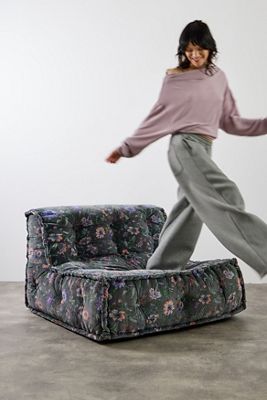Reema Ella Vine Two-Seater Velvet Floor Cushion