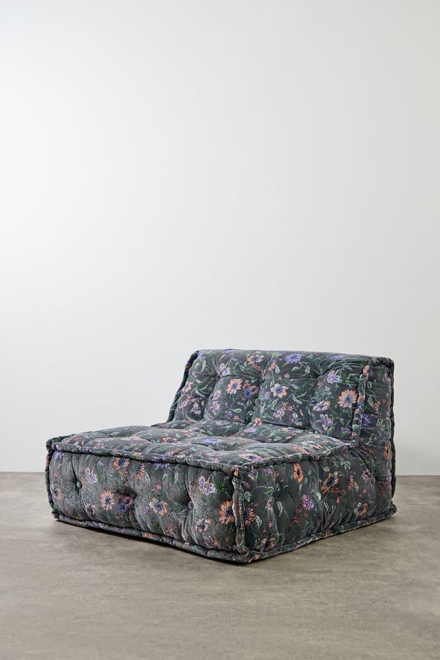 Reema Ella Vine Two-Seater Velvet Floor Cushion #2