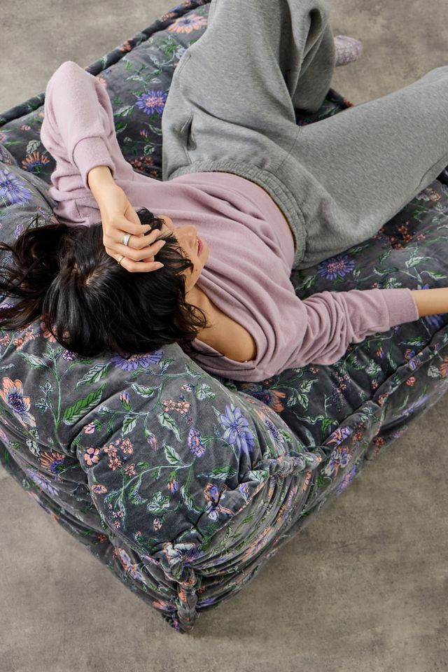 Reema Ella Vine Two-Seater Velvet Floor Cushion #3