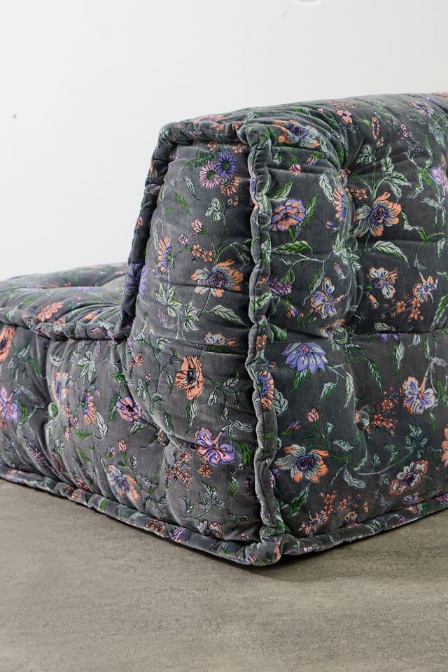 Reema Ella Vine Two-Seater Velvet Floor Cushion #4