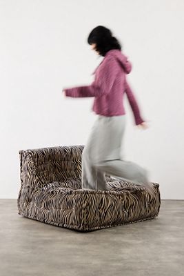 Reema Zebra Two-Seater Floor Cushion