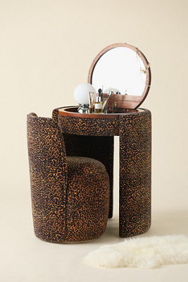 Jane Leopard Vanity And Chair