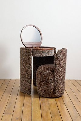 Jane Leopard Vanity And Chair
