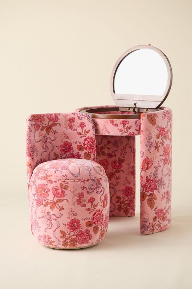 Jane Floral Vanity And Chair #5