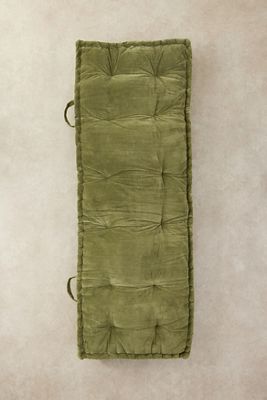 Rohini Olive Velvet Daybed Cushion
