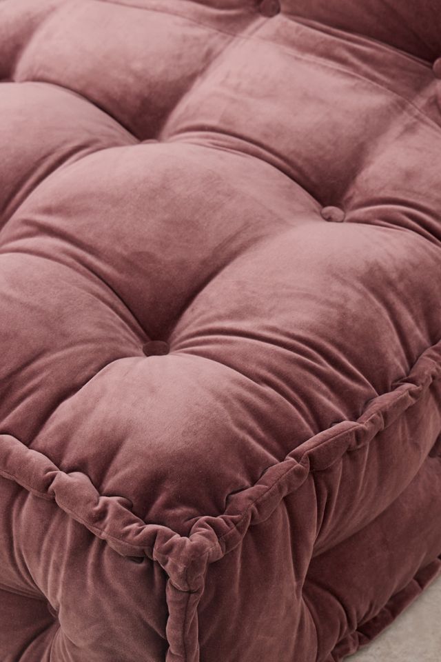 Reema Velvet Two-Seater Floor Cushion #4